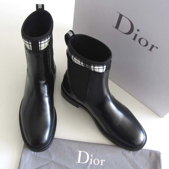 new DIOR D-Order Chelsea ankle boots 36.5 / 6.5 US - Picture 3 of 8